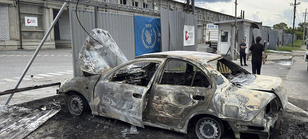 UN WFP warehouse in Dnipro, Ukraine damaged by precision-guided, Iskander ballistic missile strike
