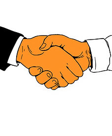 holding hands (colors orange, black and white).jpg