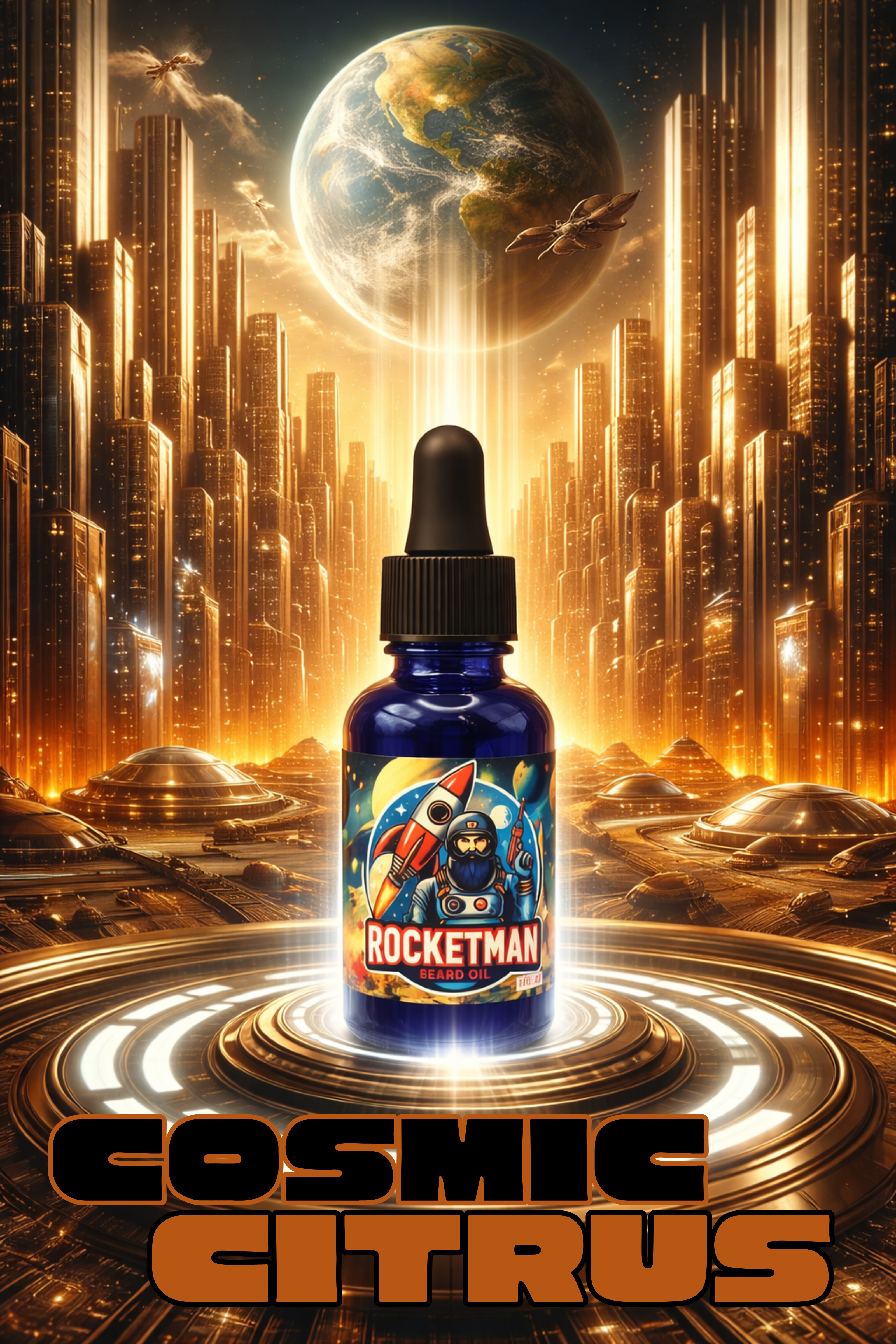 Cosmic Citrus Oil – Spiced Citrus Beard Conditioning Oil (1 oz)