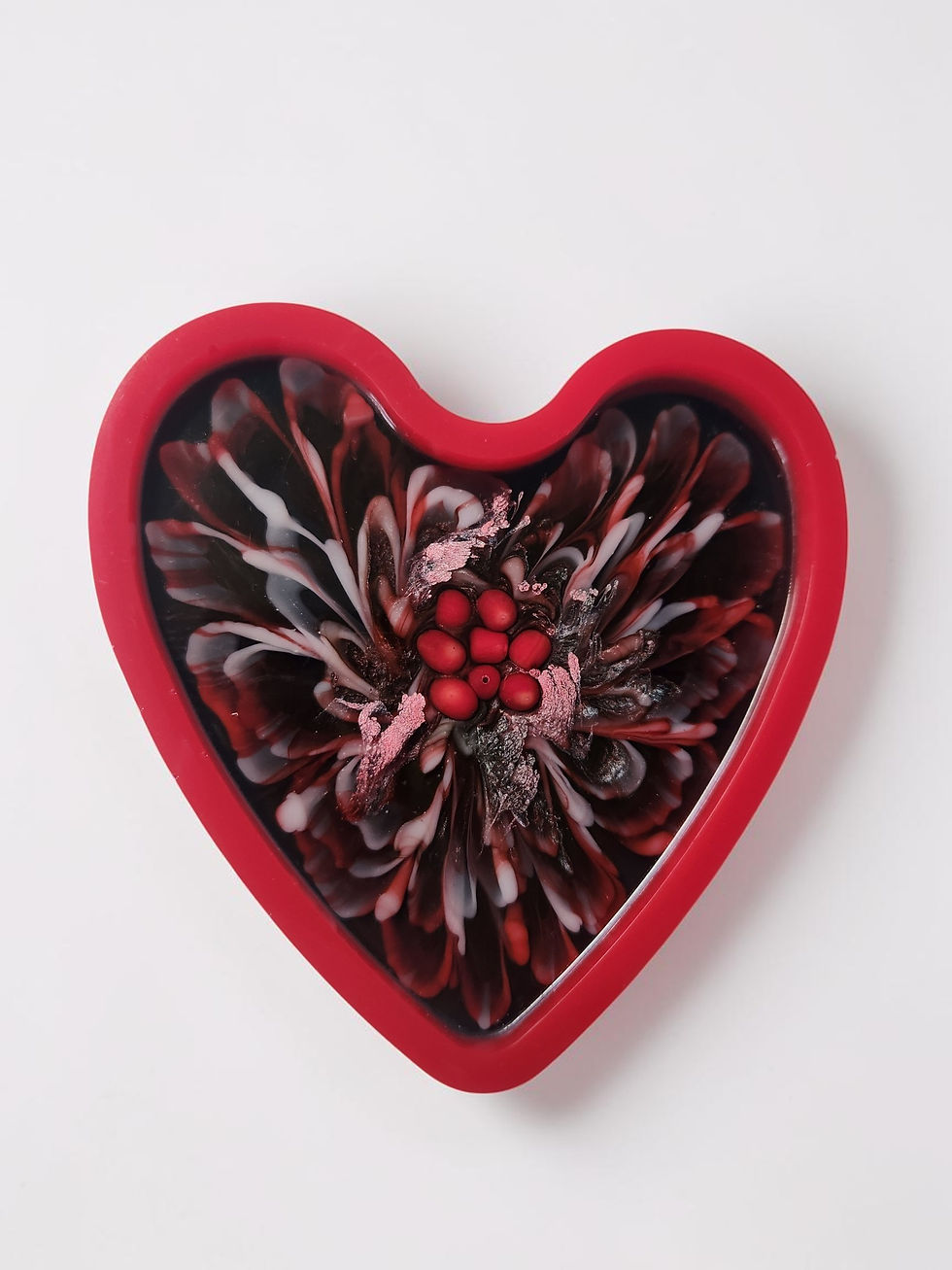 Resin Trinket Tray - Hearts in Bloom