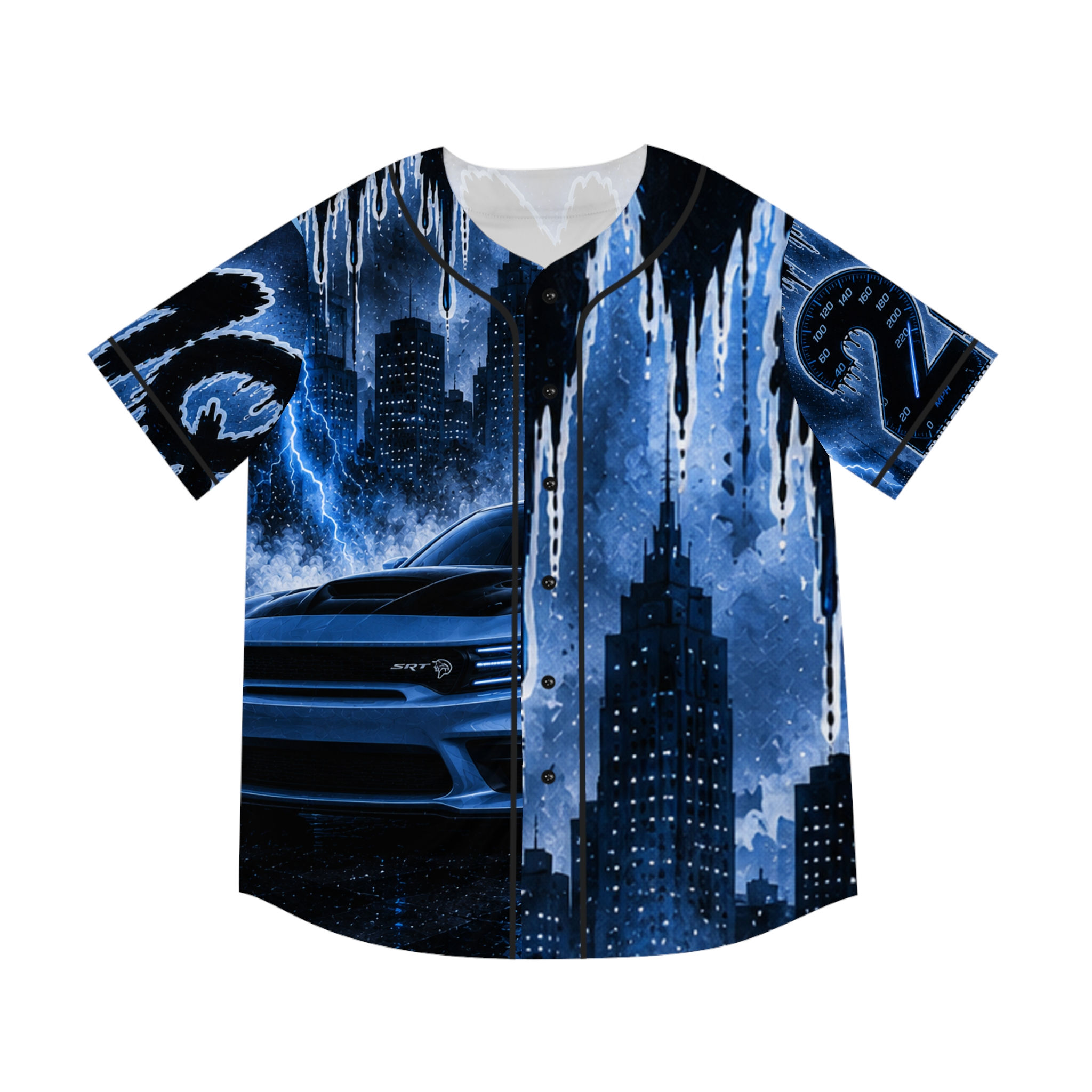 Blue cmq baseball jersey 