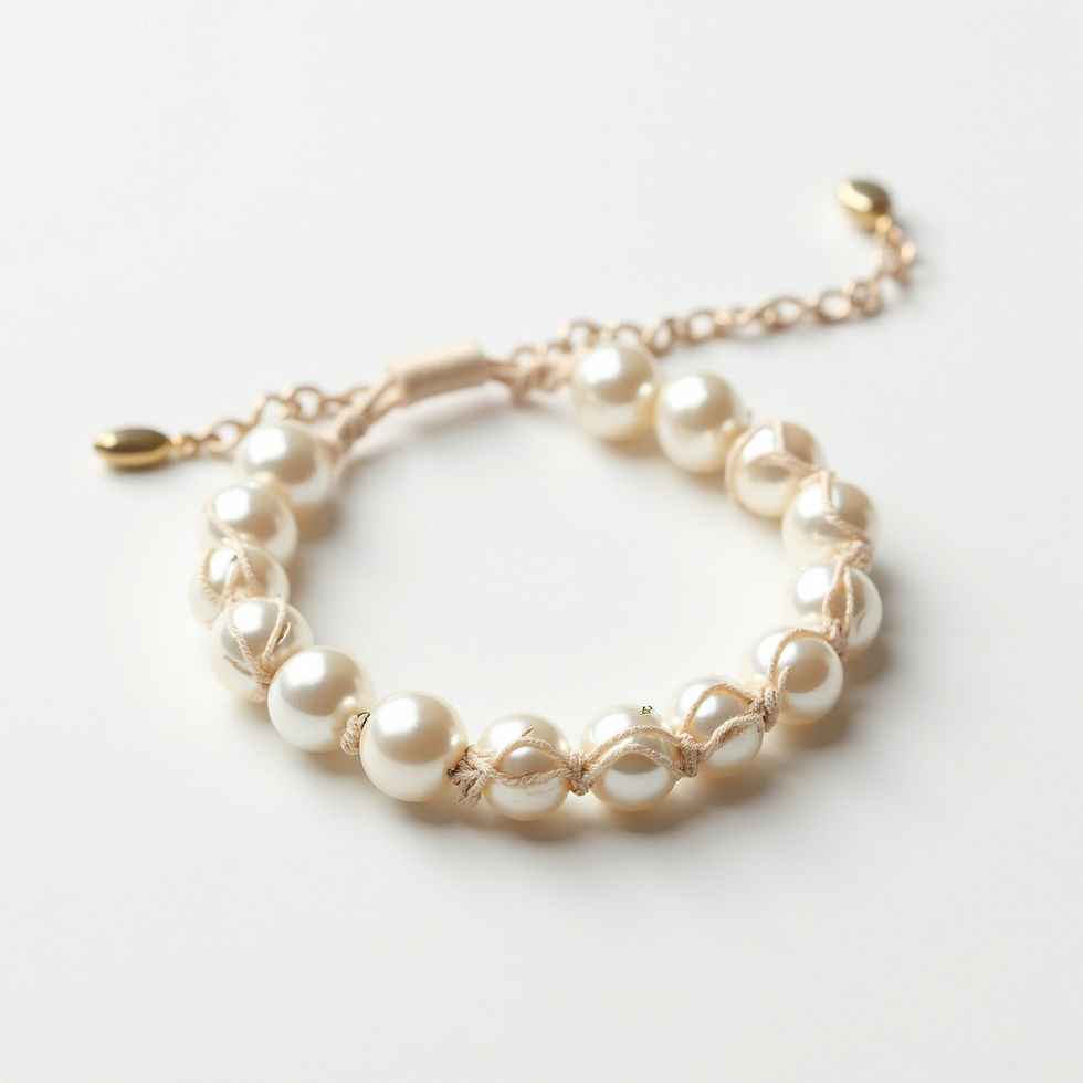 Woven Pearl Bracelet