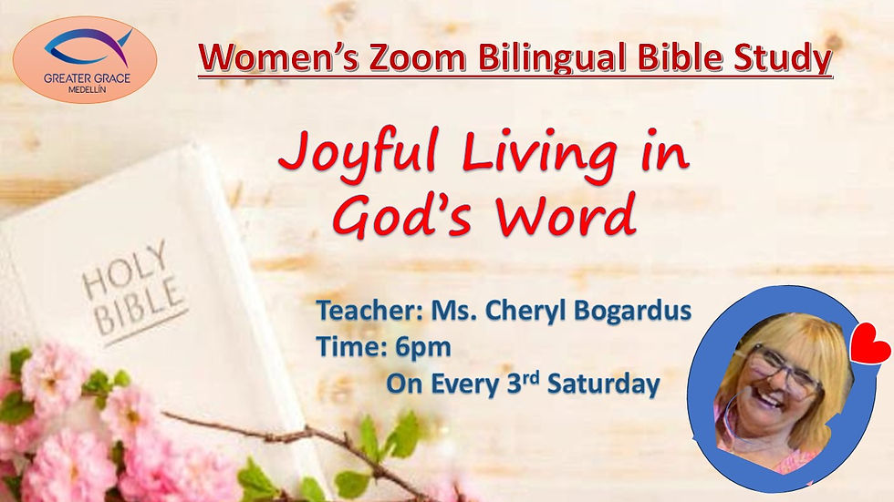 Women's Zoom Bilingual Bible Study- every 3rd Saturday