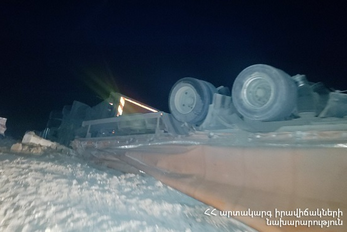 Բեռնատարը դուրս է եկել ճանապարհի երթևեկելի հատվածից․ կա զոհ