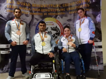 Հաշմանդամություն ունեցող բազկամարտիկները 2 ոսկե և 2 բրոնզե մեդալ են նվաճել աշխարհի առաջնությունում