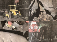 Արտաշատի խճուղում պայթեցրել են ասֆալտապատող մեքենան․ հարուցվել է քրեական գործ (լուսանկարներ)