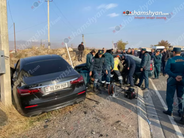 Մուղնիում բախվել են 2 «Mercedes»-ներն ու «Mitsubishi»-ն. 1 հոգի տեղում մահացել է, 2 վիրավոր կա. shamshyan.com