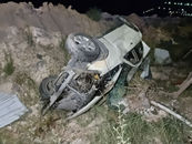 Տիչինայի փողոցում «Nissan»-ը դուրս է եկել ճանապարհի երթևեկելի հատվածից և հայտնվել փոսում