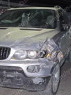 «BMW X5»-ը Դավիթ Բեկի փողոցում բшխվել է շինաշխատանքներ կատարելու նպատակով տեղադրված պաշտպանիչ երկաթե ճաղավանդակներին