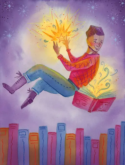 Small Business Branding digital illustration by the branding studio Kamilla Illustration for the Wichita Public Library.