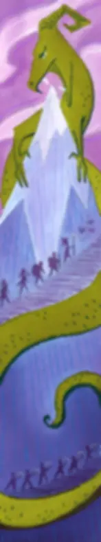 Fantasy dragon quest bookmark.