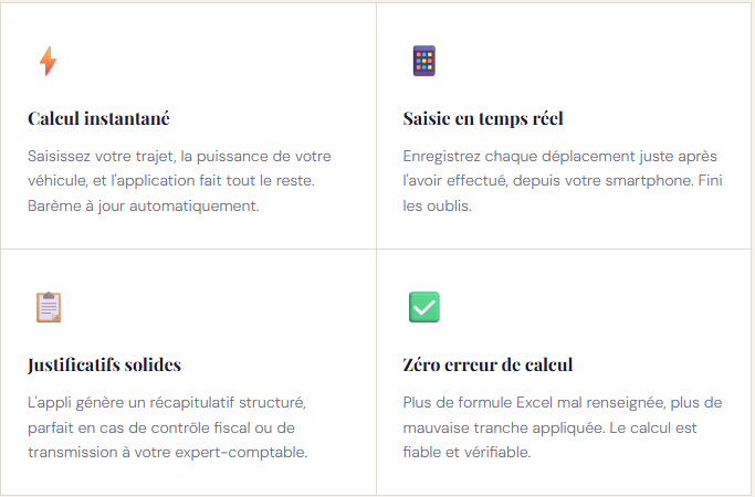tiime frais déplacement