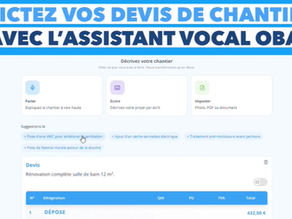 Devis vocal IA et comptabilité automatisée du BTP