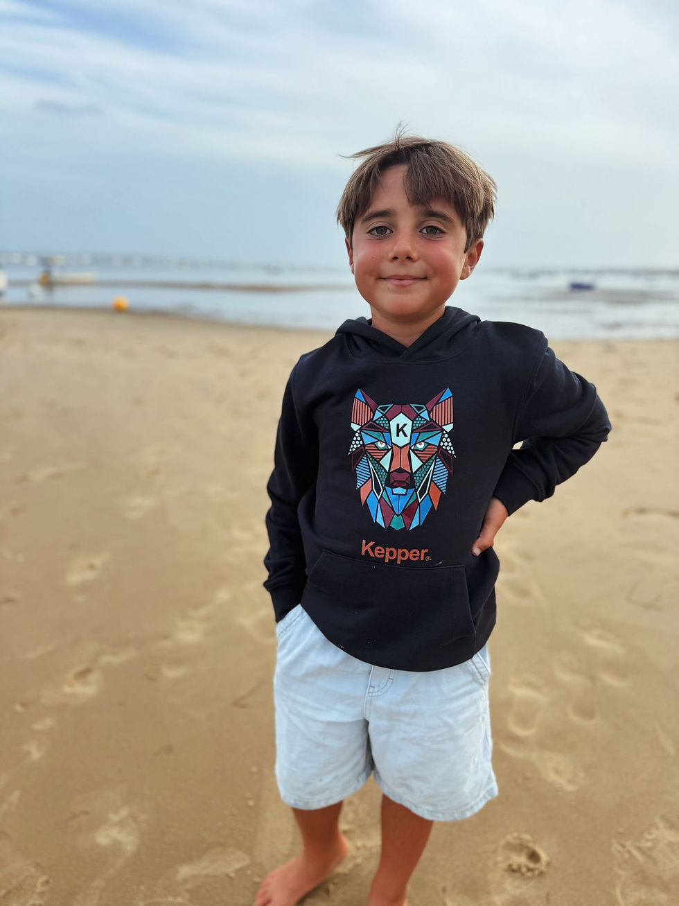 Hoodie bleu marine enfant