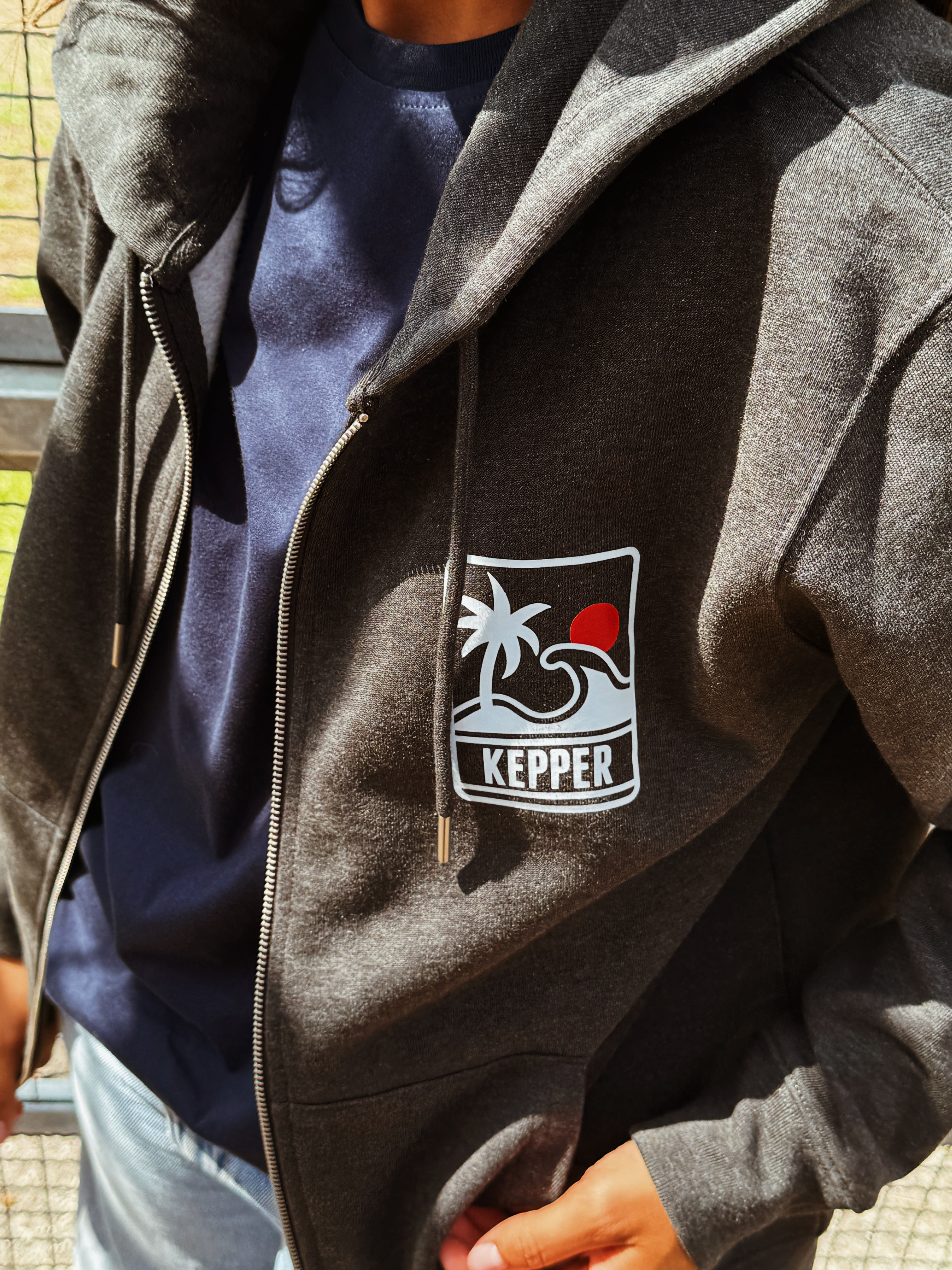 Veste WAVE gris chiné