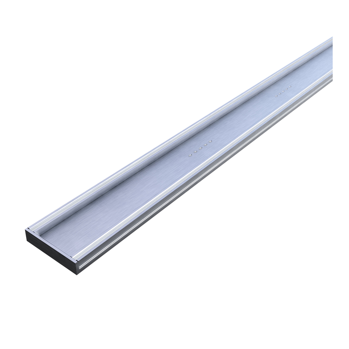 Hayman Alum Tile Insert Drain 21mmx100mmx1000mm Silver