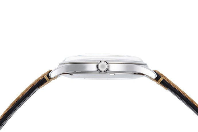 Miniature : ORIENT : Montre mécanique classique, bracelet en cuir - 42,0 mm (AC08003A)
