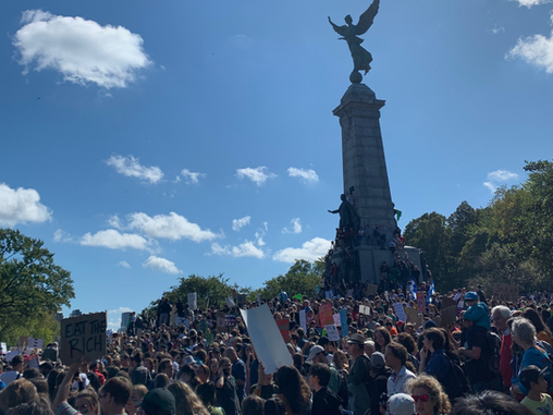Greta Thunberg in real life - at Montreal Climate March 2019