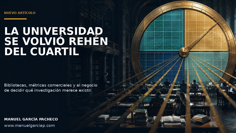La universidad se volvió rehén del cuartil