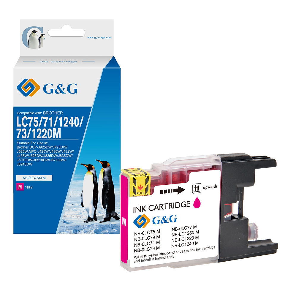 Miniatura: Cartuchos para Brother LC75 XL Negro / Cyan / Magenta / Yellow