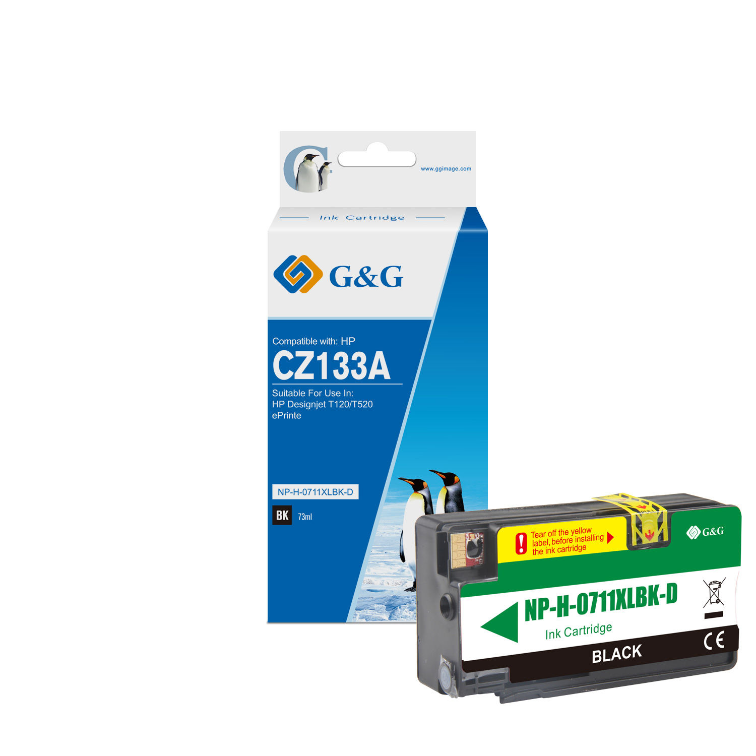 Cartridge para HP 711 juego colores