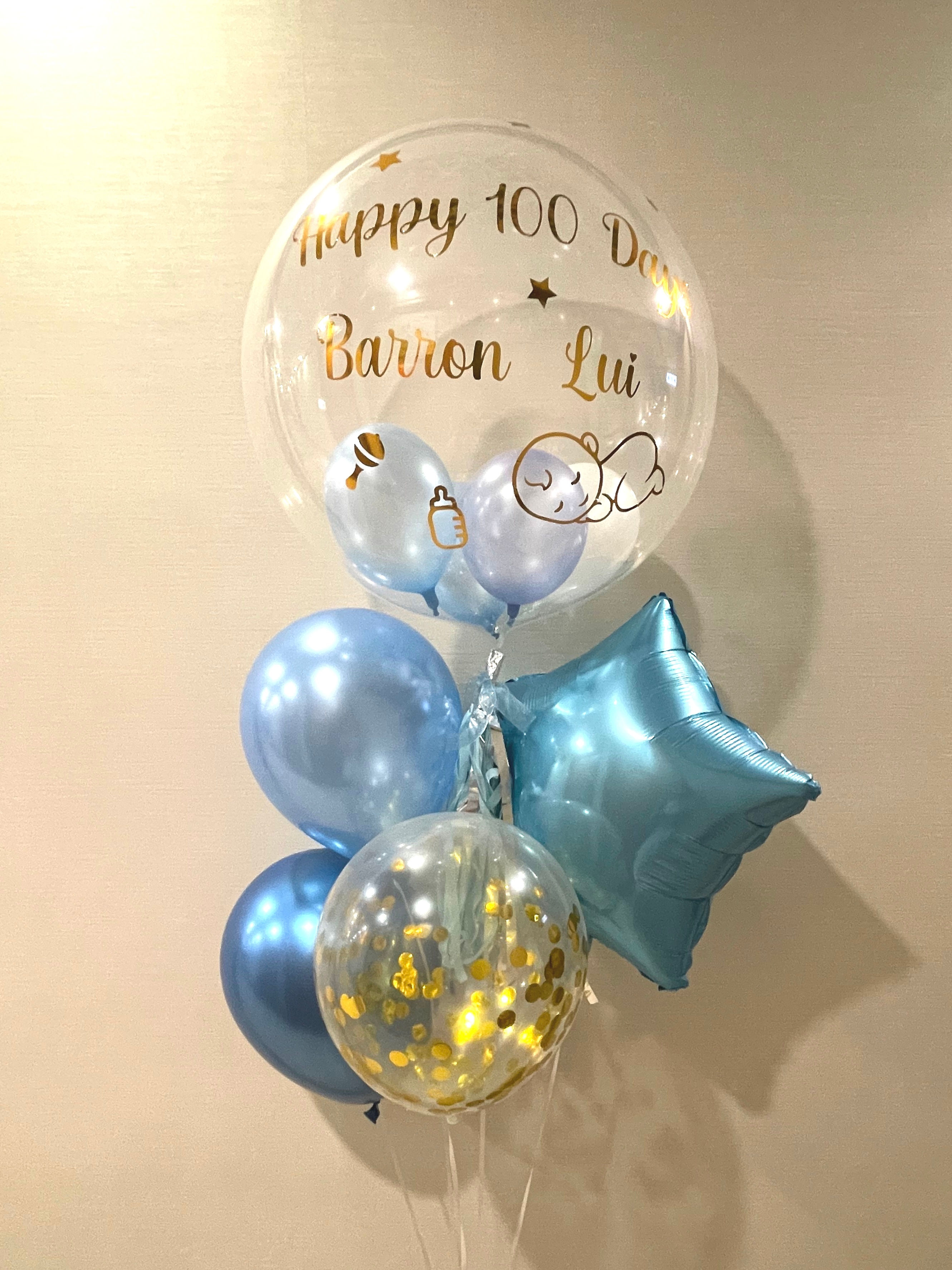 19寸水晶球百日宴baby boy組合