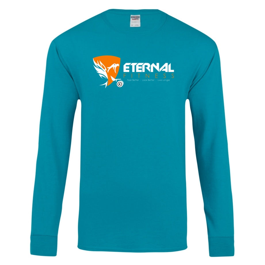 Thumbnail: Anvil® Lighweight Long Sleeve Hooded T-Shirt