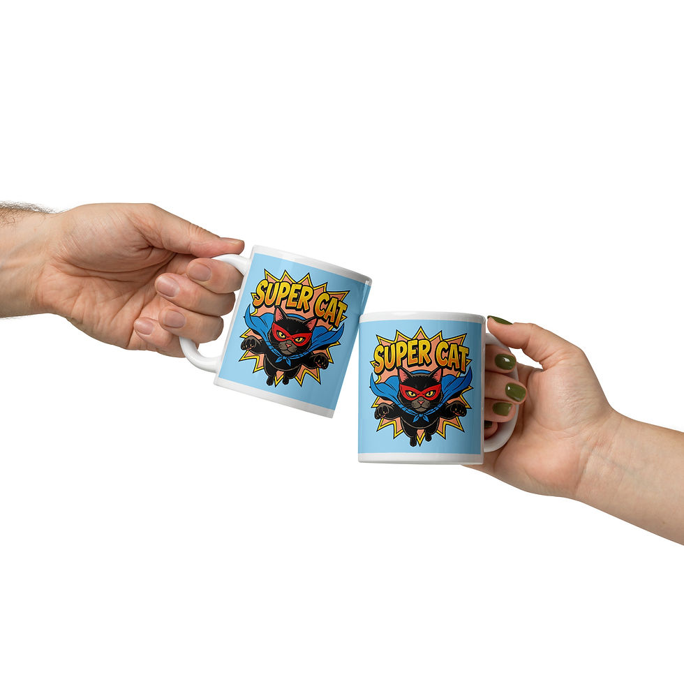 Thumbnail: “Super Cat” Cat Mug, 11 oz and 20 oz – Porta-19