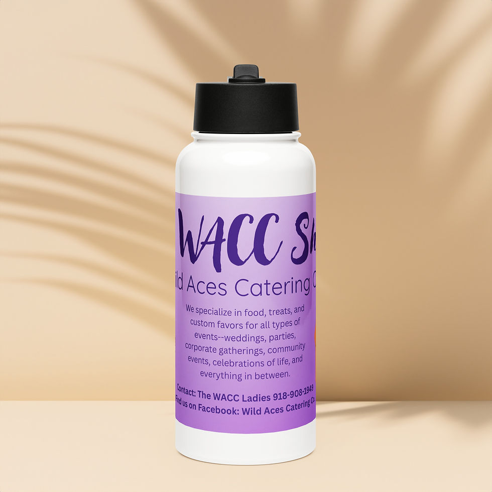 Thumbnail: The WACC Shack - Stainless steel water bottle with a straw lid