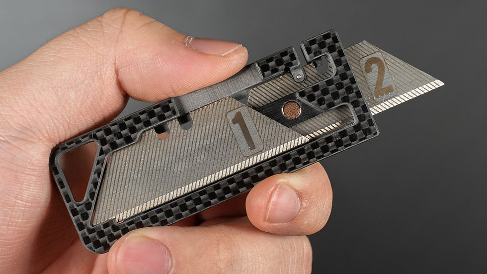Thumbnail: Duplex Dual Blade Keychain Utility Knife