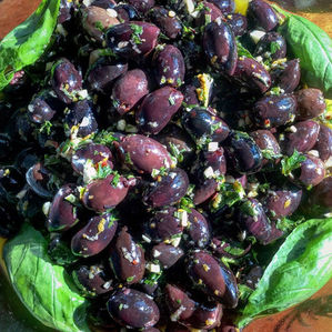 olives + citrus. let that marinate.