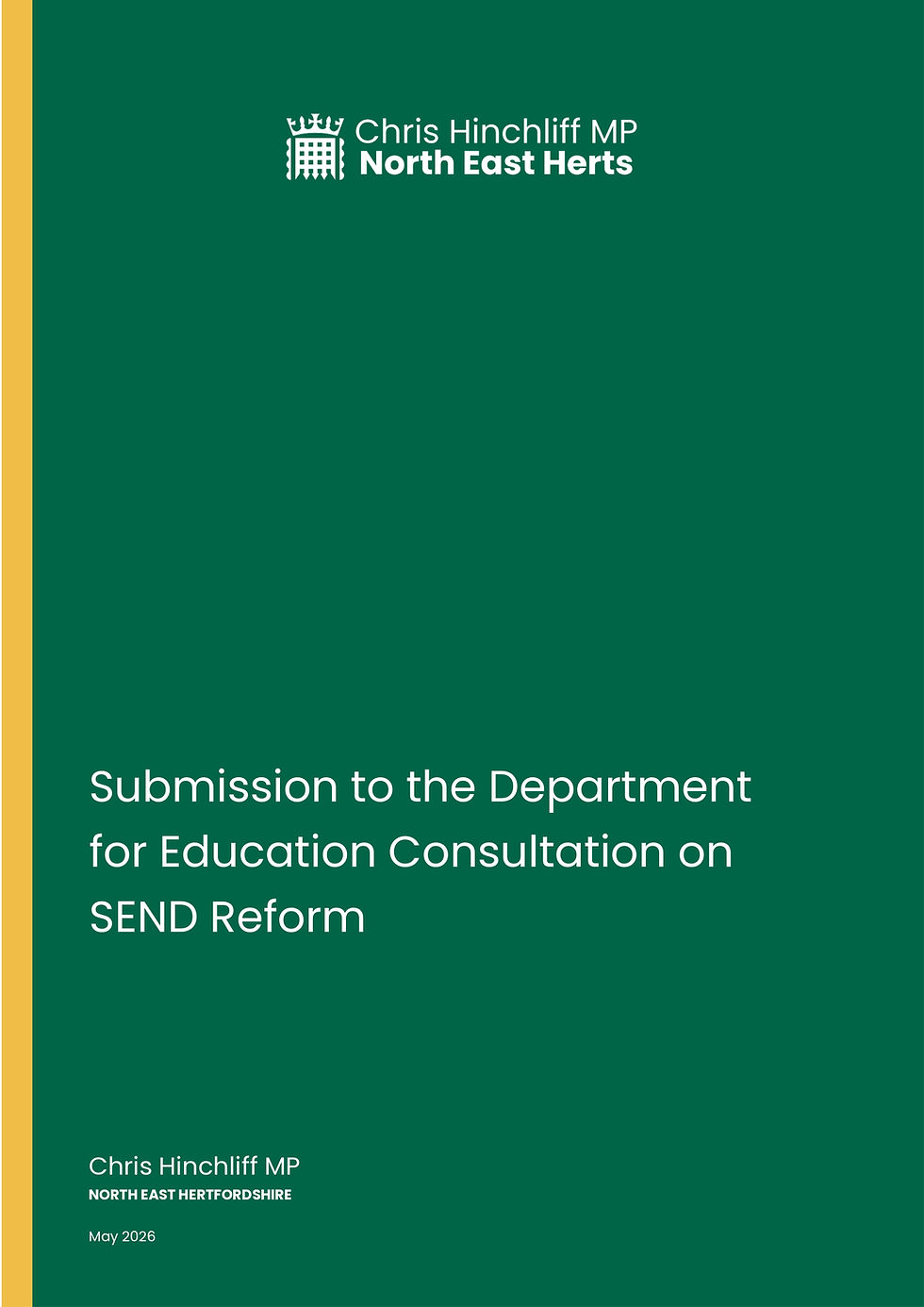 My submission to the DfE on SEND reform