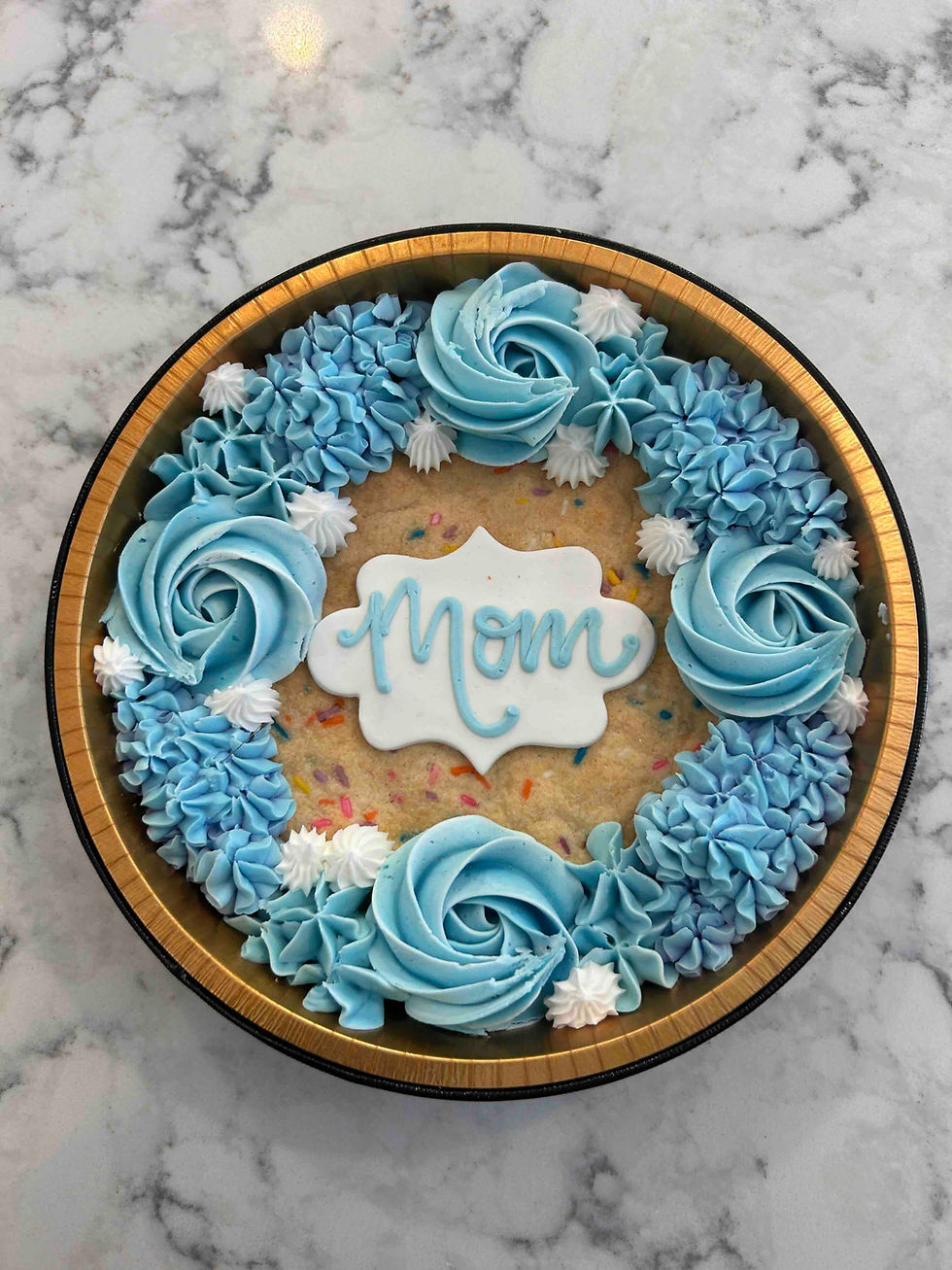 A Mother's Day Funfetti Cookie Cake