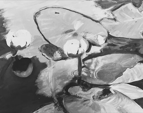 Lily Painting Black and White Vintage.jpeg