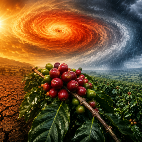 O El Niño está a causar preocupação entre os especialistas e a reacender o debate sobre a próxima colheita de café