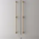 Sphere Appliance Pull Tumbled Brass