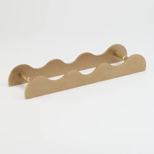 Karu Entry Pull Tumbled Brass