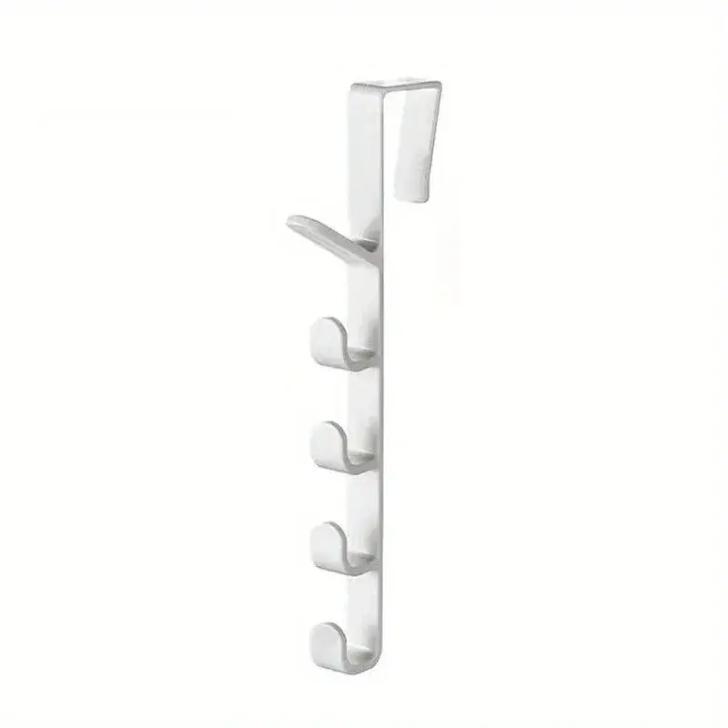 Thumbnail: 1pc Bedroom Door Hanger Clothes Hanging Rack Over the Door Plastic Home Storage