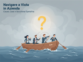 Scopri perché le aziende navigano a vista, quanto costa questa inefficienza e la soluzione operativa basata su Chi-Cosa-Dove-Come-Quando-Perché per ottimizzare processi e produttività.