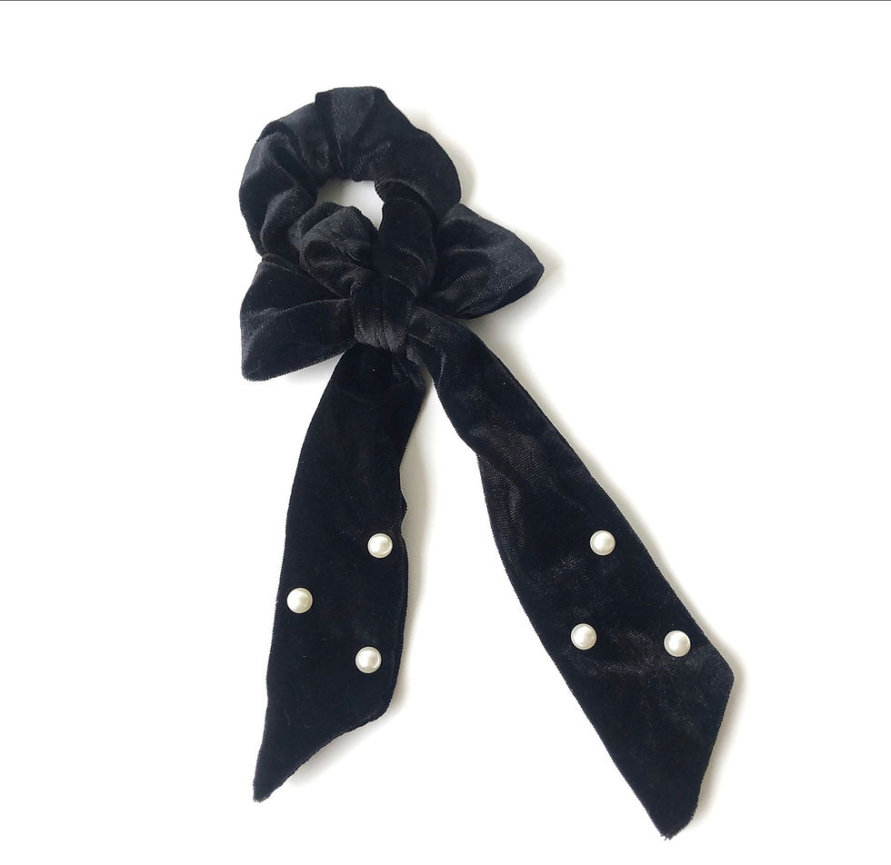 Miniatura: Scrunchie Velvet Love Perlas