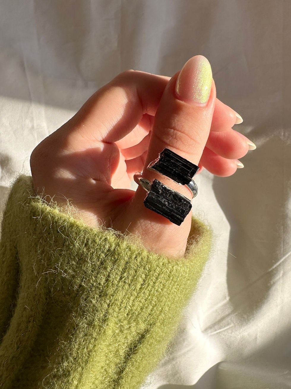 Thumbnail: Adjustable Tourmaline Ring