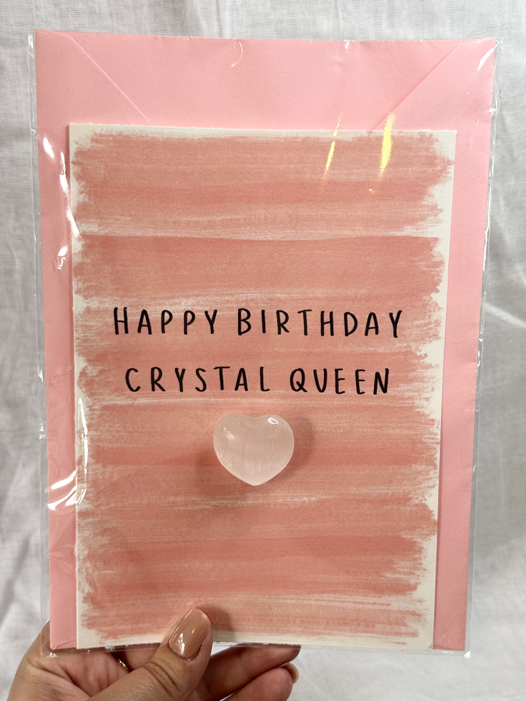 Happy Birthday Crystal Queen Crystal Card