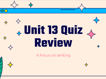 Week 33: May 23 - May 27