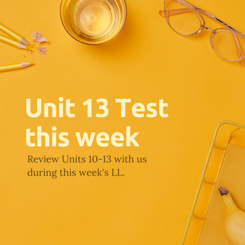 Week 13: Dec. 13 to Dec. 17