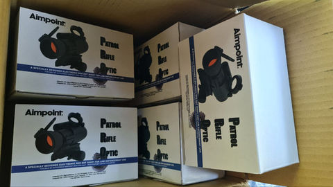 5 Aimpoint PRO collimator sights for scouts of the Ukrainian Volunteer Army..jpg