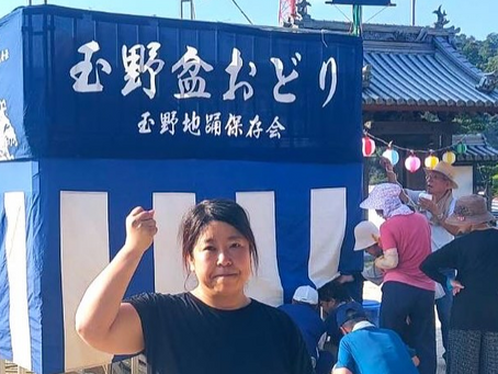 朝6時から#地踊り仮装大会の準備に行って来ました。