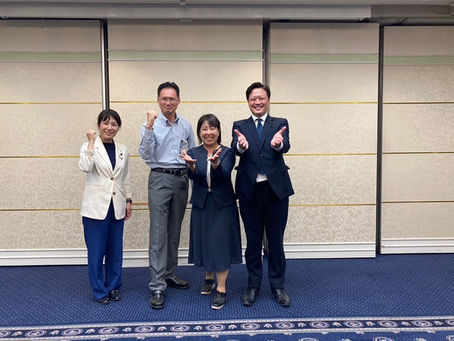 夕刻からは#連合岡山の組織内議員・協力議員の会合に参加。