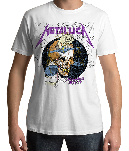 Metallica - Damaged Justice (White T-shirt)