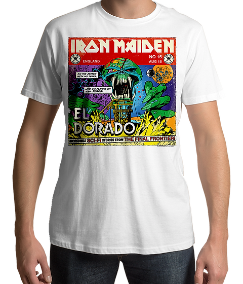 T-shirt Iron Maiden The Final Frontier World Tour 2011 - Taille S - Blanc - Vintage