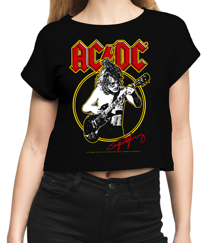 AC/DC - Angus Signature (Crop Top) | RockN'Roll Originals
